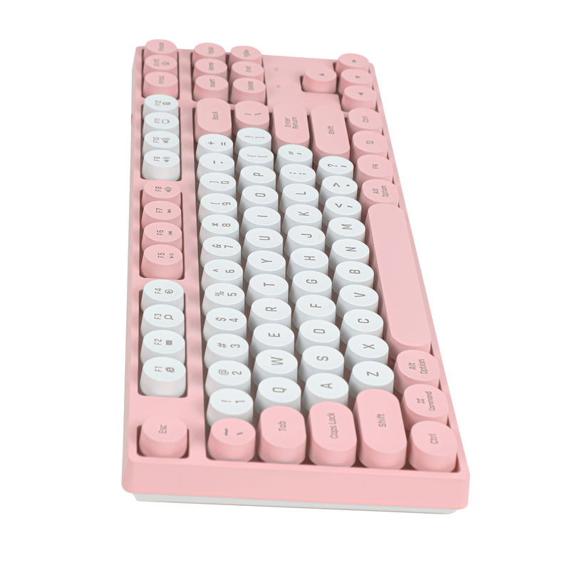 Retro Punk Wired Illuminated Multifunctional Keyboard