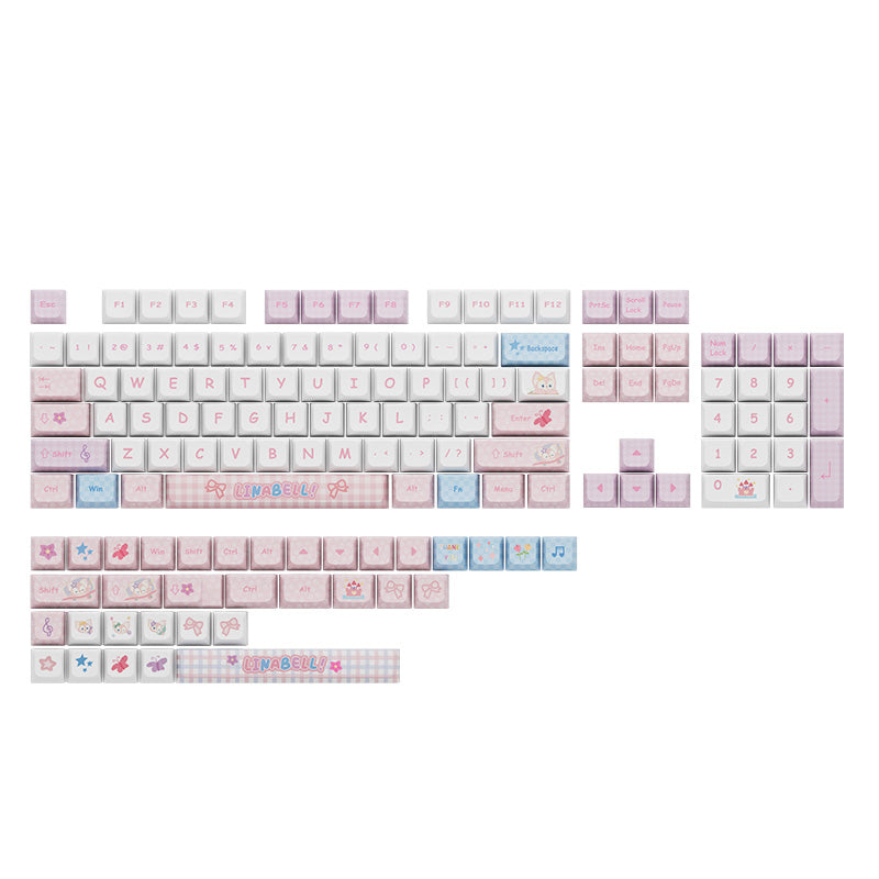 Lina Belle PBT Keycap Set(104+34-Key)