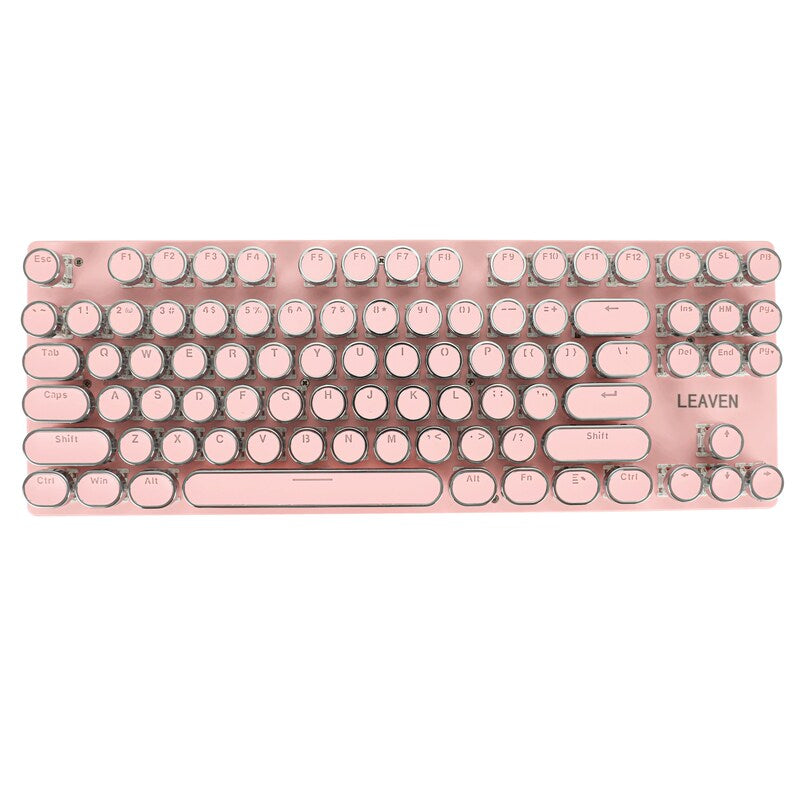 87-Key Punk Wired Gaming Mechanical Keyboard