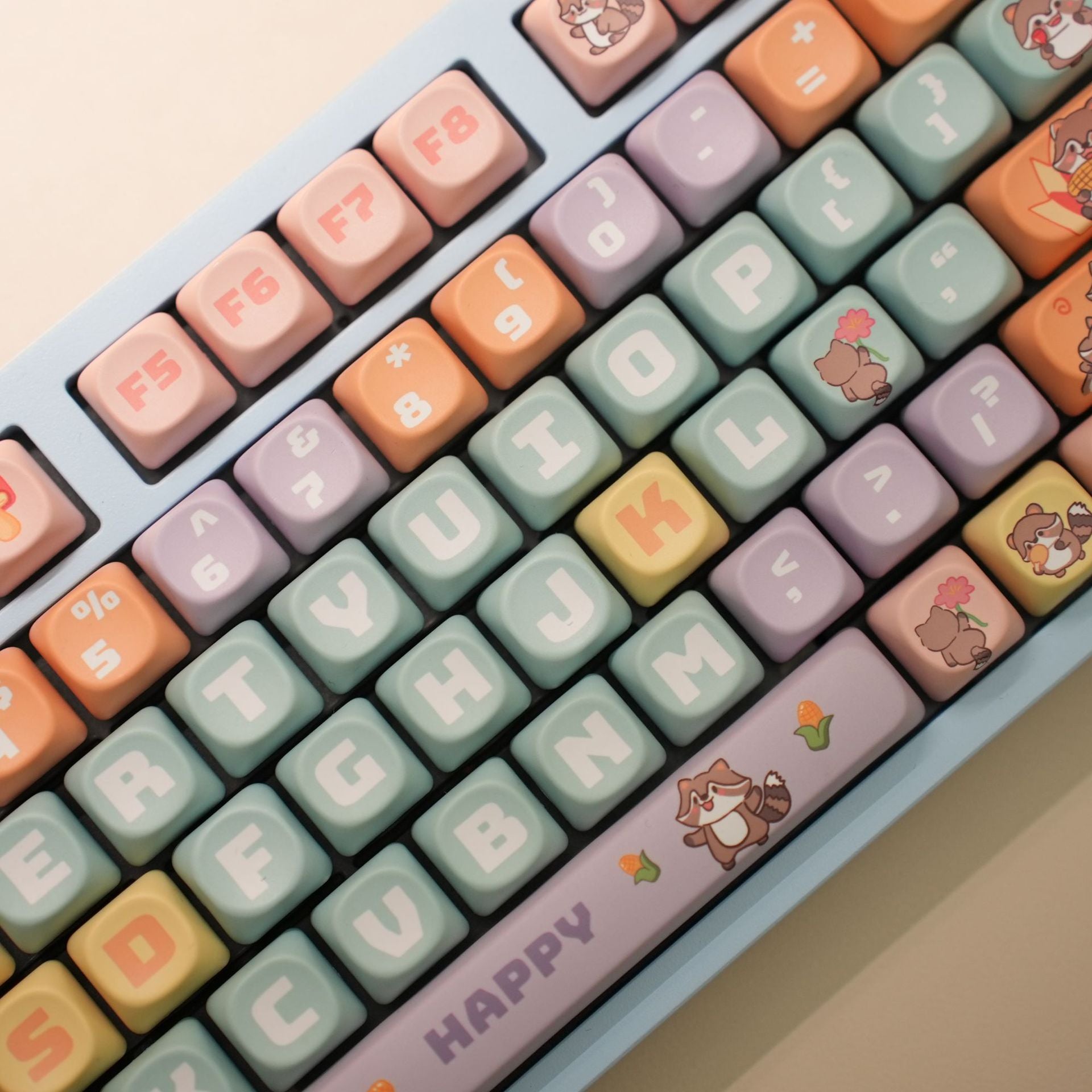 Bear Bowl PBT Keycap Set(104+30-Key)