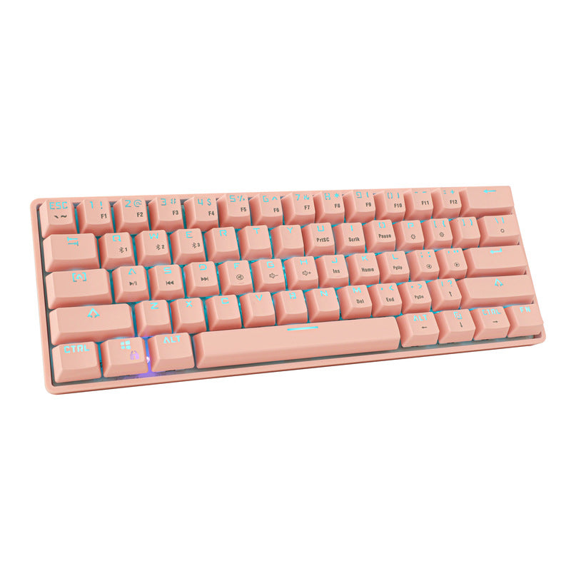 61-Key Bluetooth Wired Dual-Mode Gaming Mechanical Keyboard